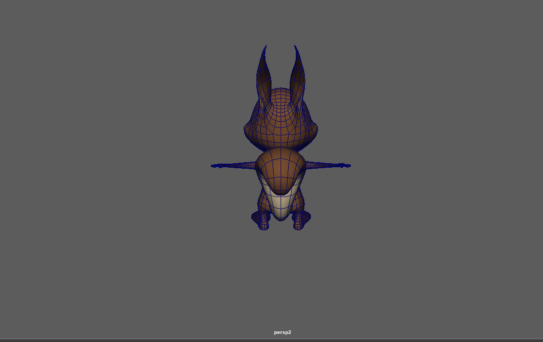 3D Cartoon Squirrel Character Model Mascot Low-poly 3D model_10