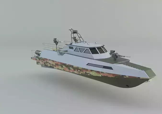  assault boat 3d model