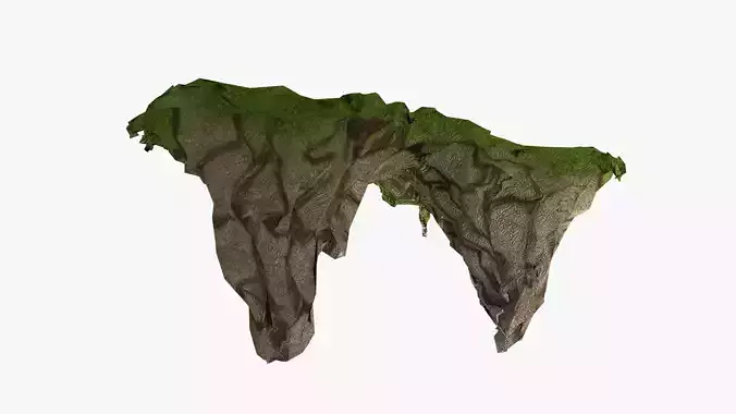 Low poly Sky Island 2 Low-poly 3D model