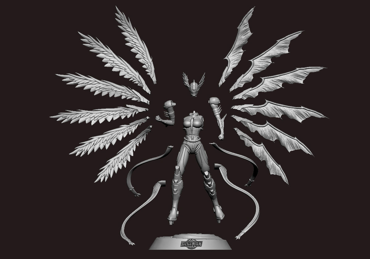Digimon Mastemon STL 3D print model_3