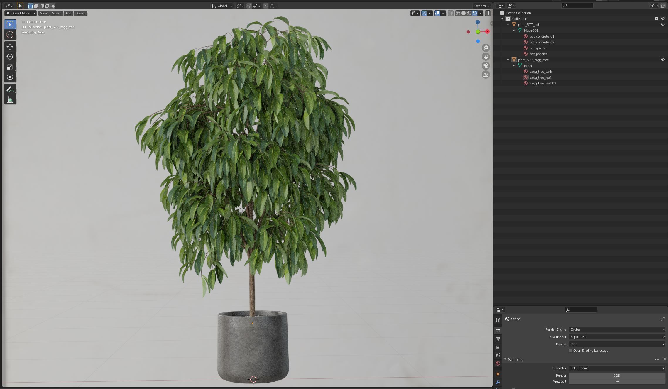 Plants collection 577 3D model_5