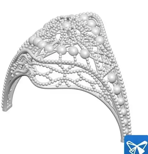 Ring 1 lace headband with beads