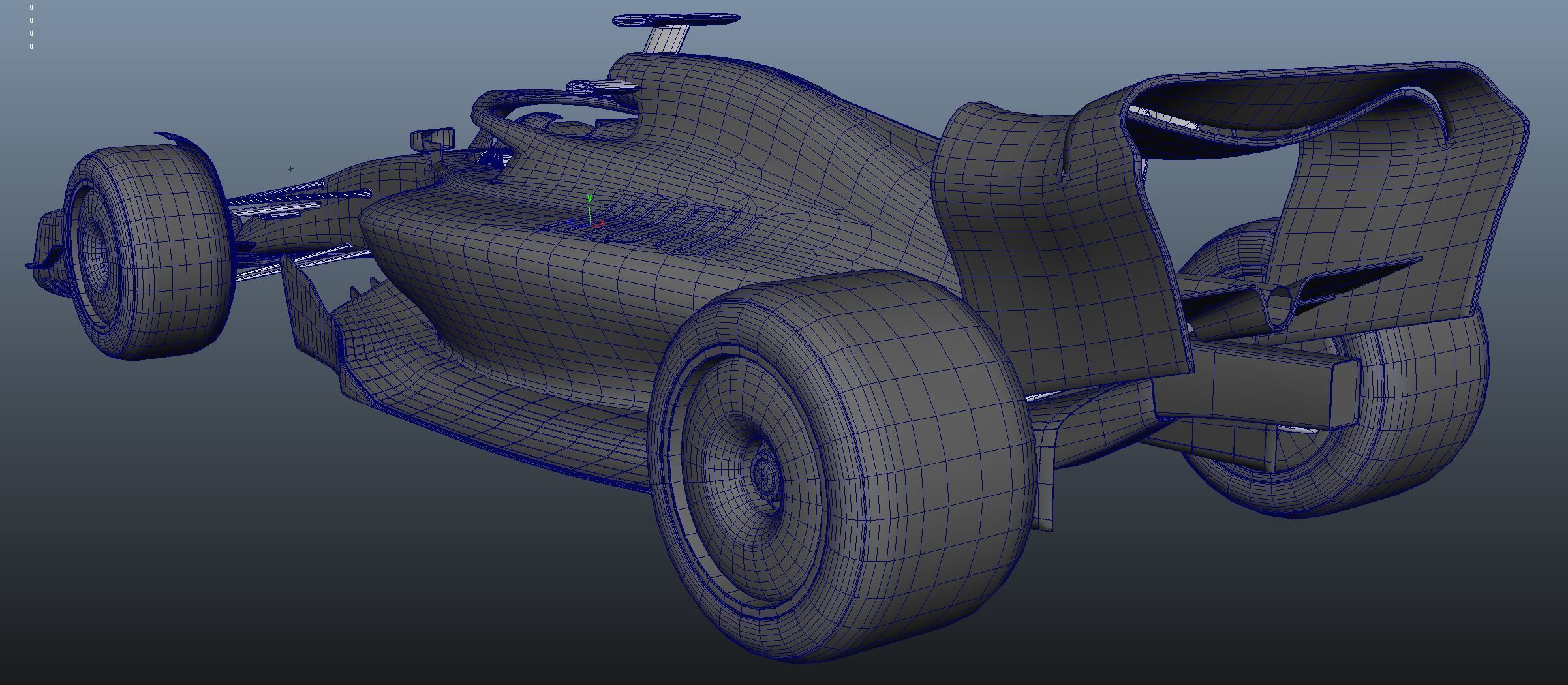 F1 2022 model Low-poly 3D model_4
