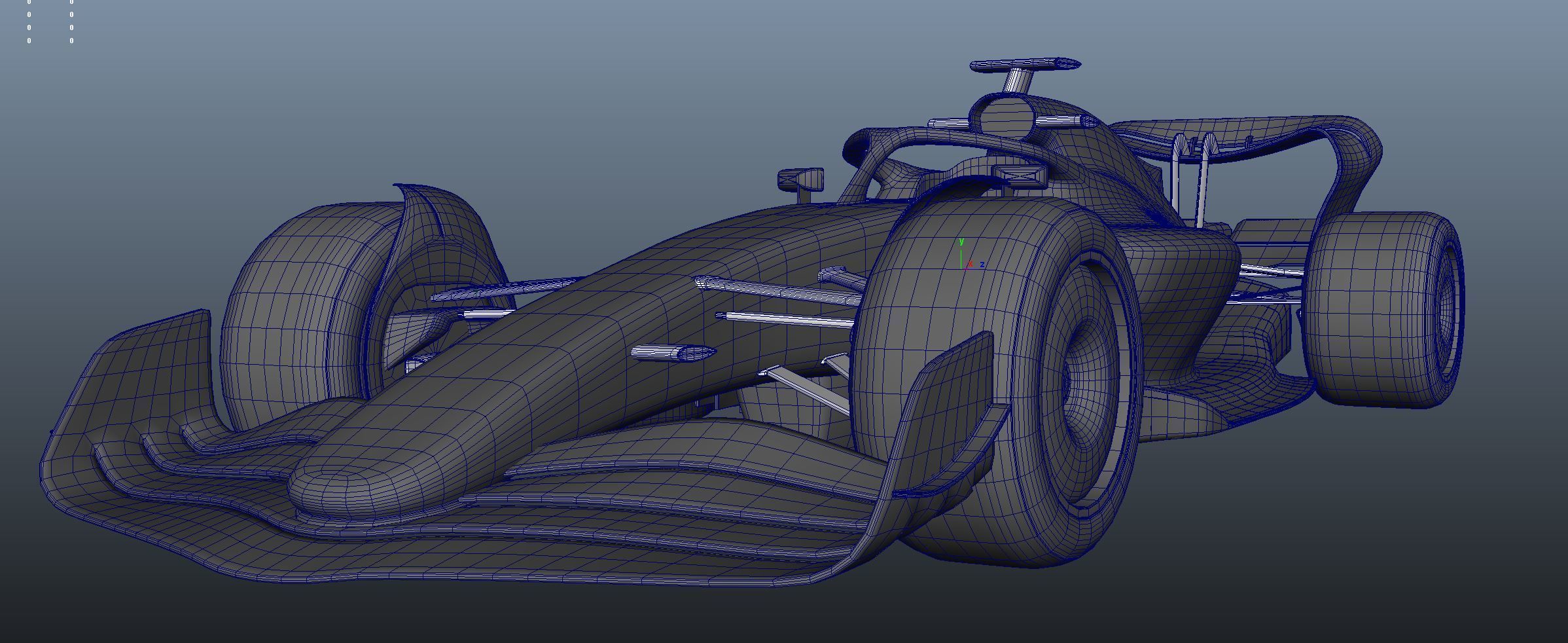 F1 2022 model Low-poly 3D model_6