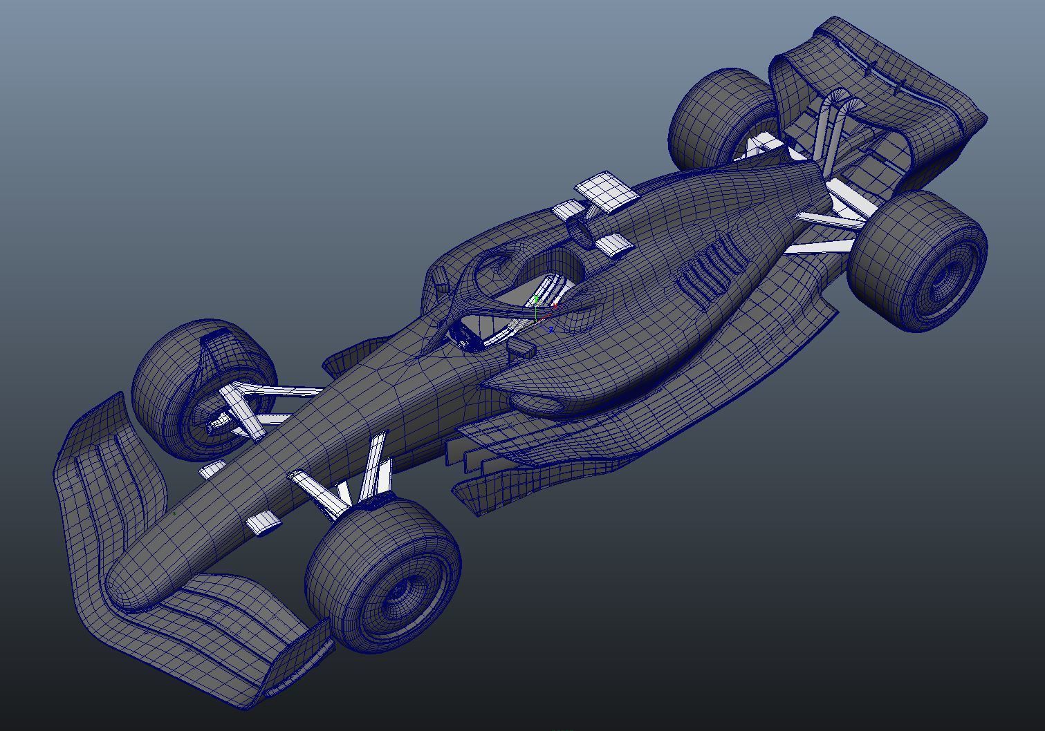 F1 2022 model Low-poly 3D model_5