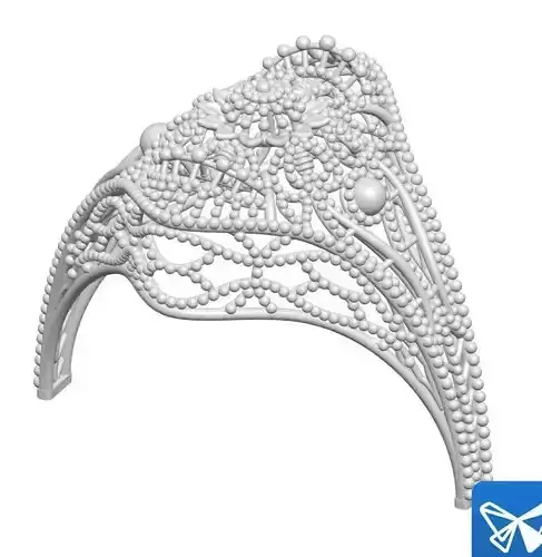 Ring 2 ornate with beading