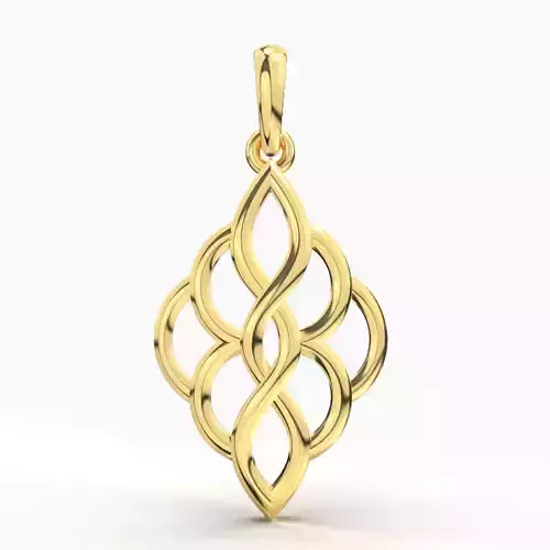 AANAYA GOLD PENDANT 3D print model