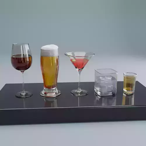 Glass - Drinks 3D model