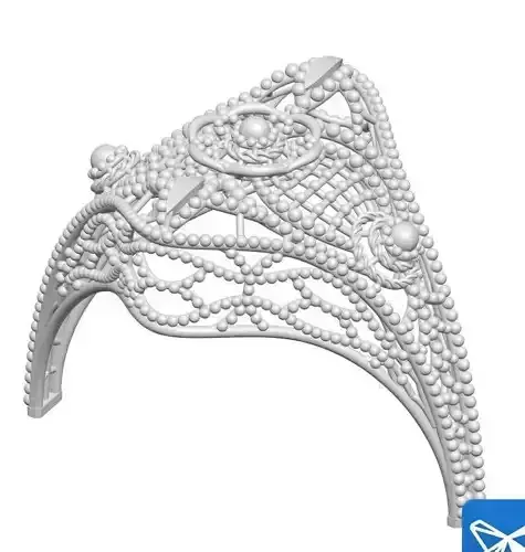 Ring 4 ornate headpiece with beaded design