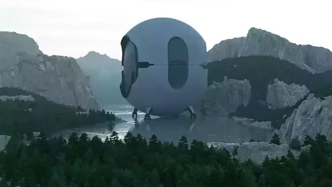Dune No-Ship Spacecraft 3D model