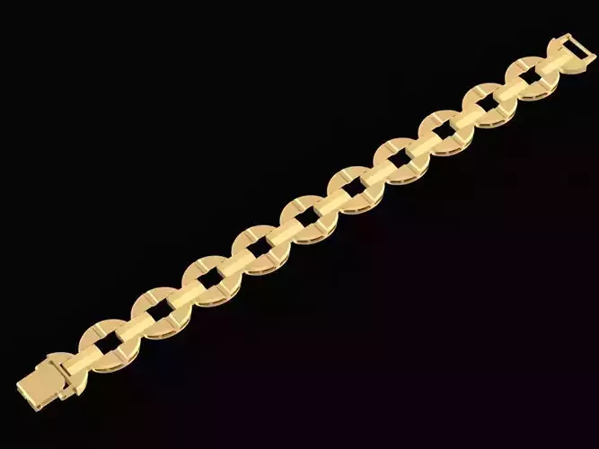 Luxury Chain Link Gold Bracelet for Men 2550
