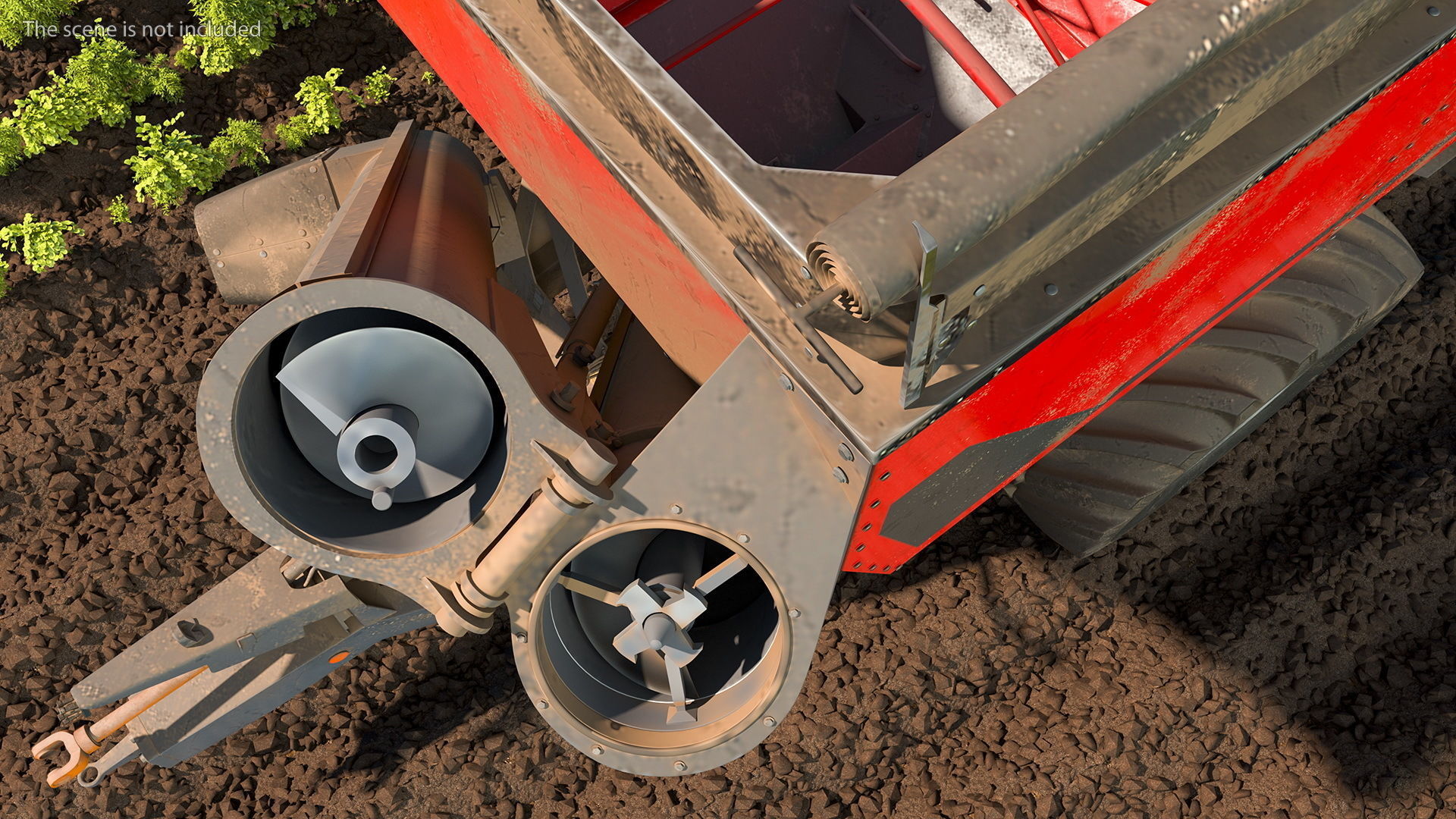 Perard X-Flow 19 Transbordeur Red Used 3D model_8