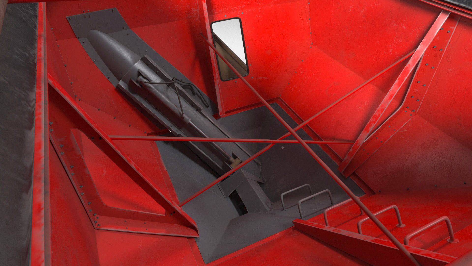 Perard X-Flow 19 Transbordeur Red Used 3D model_22