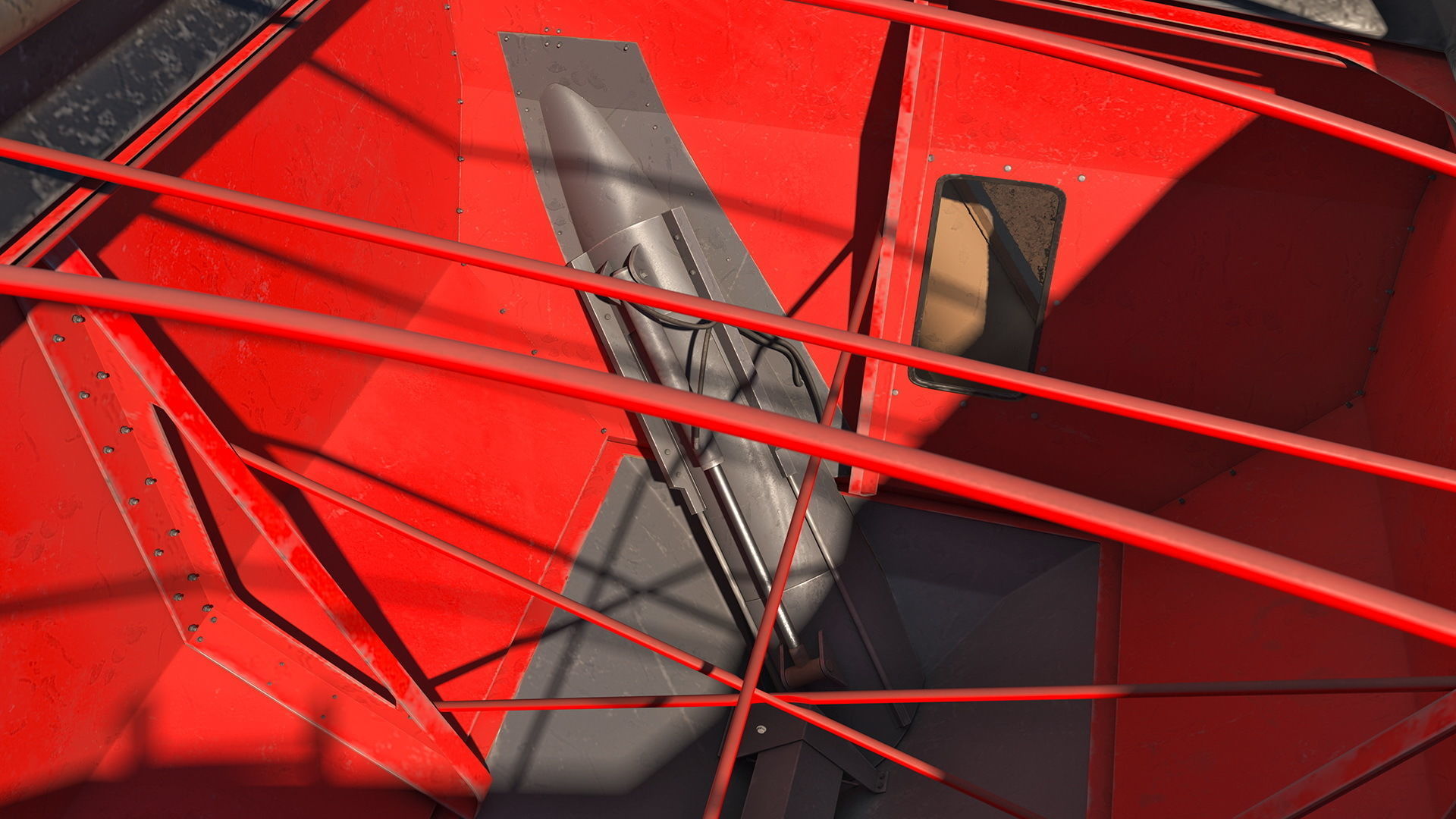 Perard X-Flow 19 Transbordeur Red Used 3D model_9