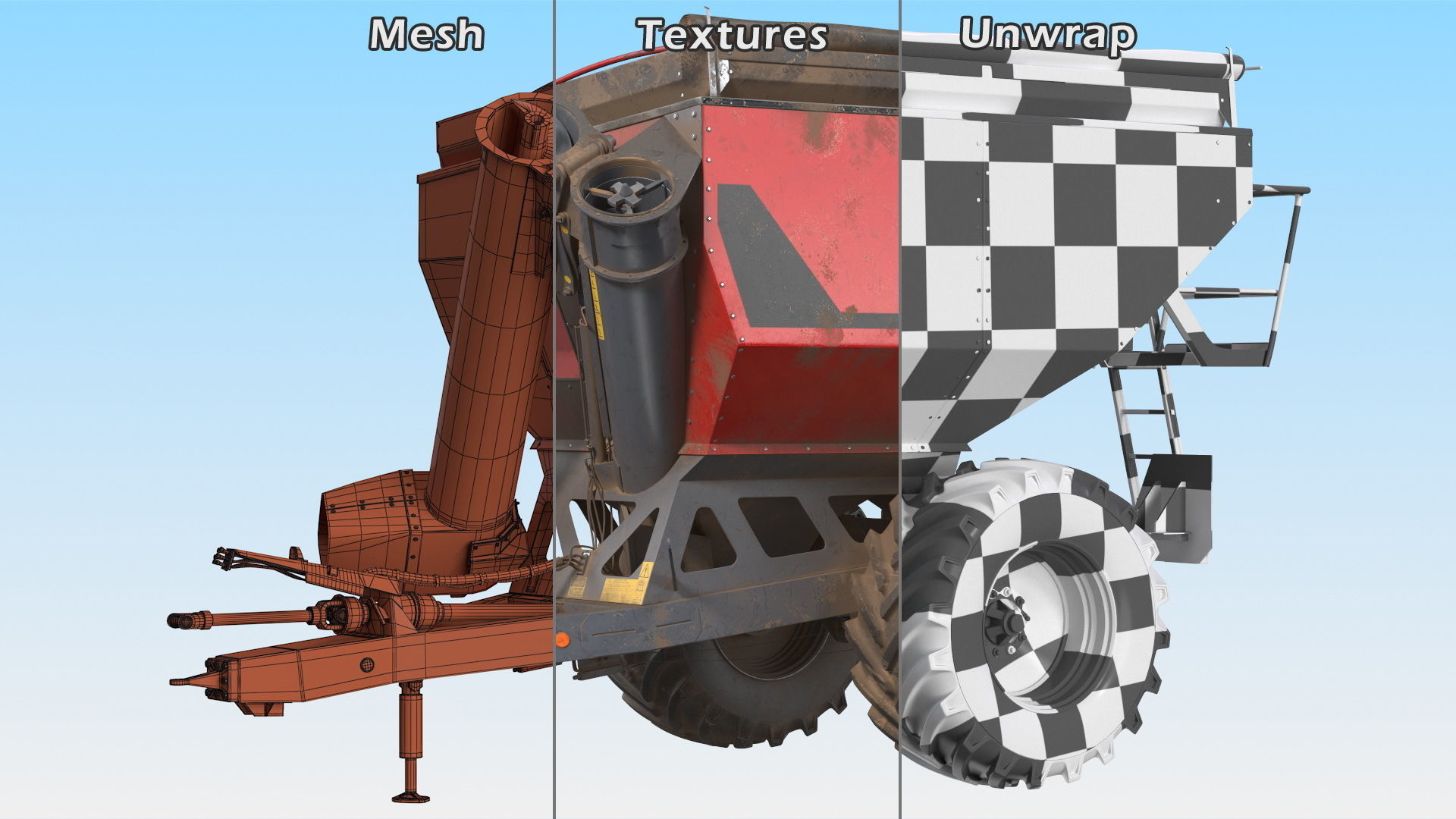 Perard X-Flow 19 Transbordeur Red Used 3D model_23
