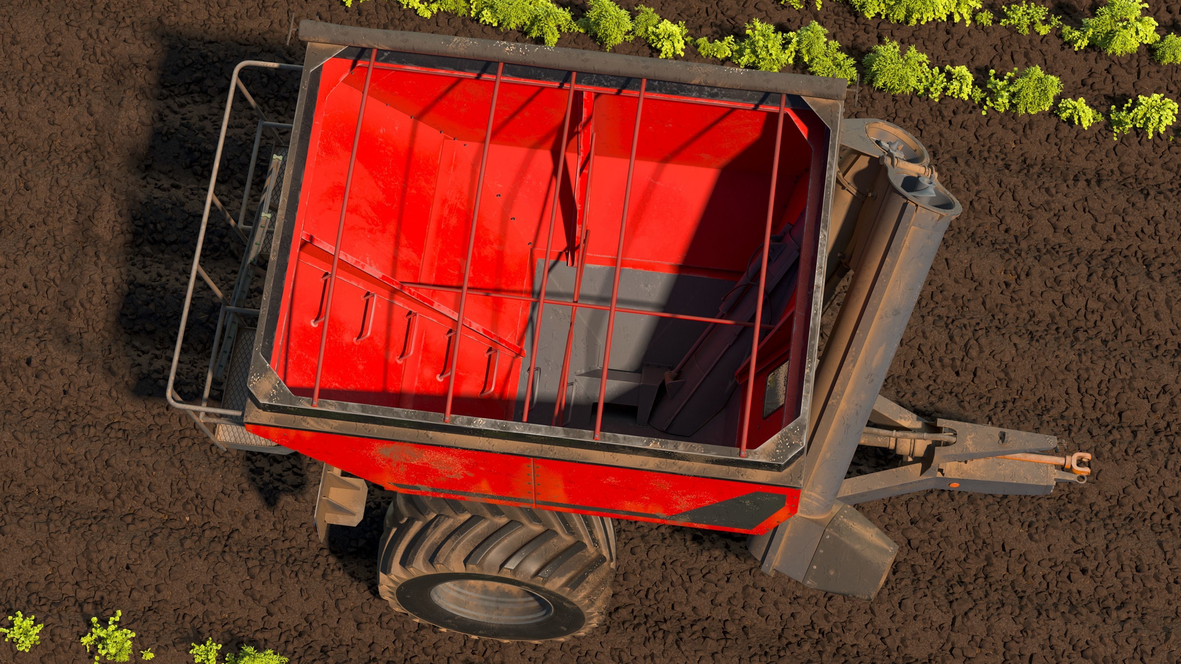 Perard X-Flow 19 Transbordeur Red Used 3D model_39