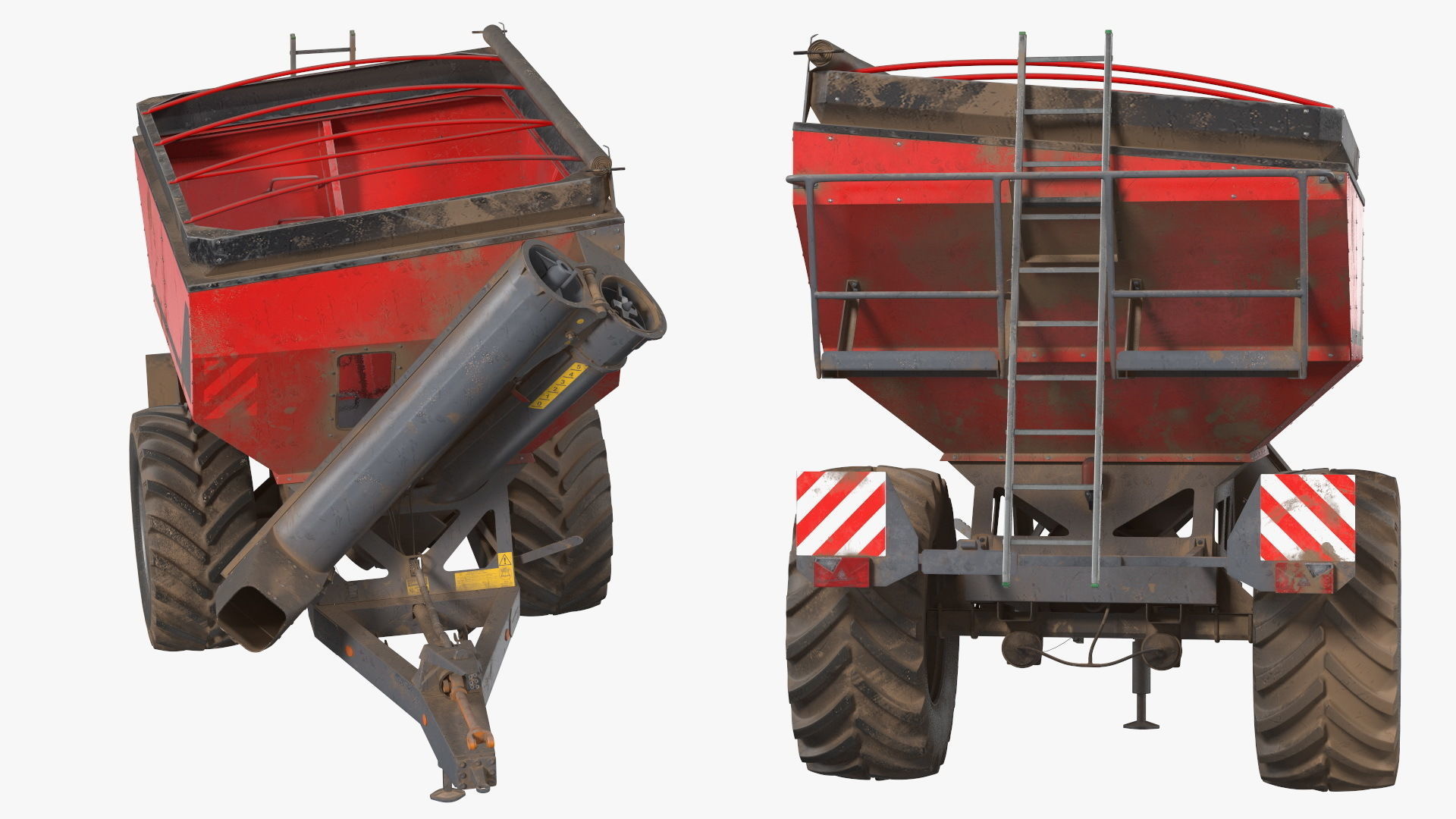 Perard X-Flow 19 Transbordeur Red Used 3D model_12