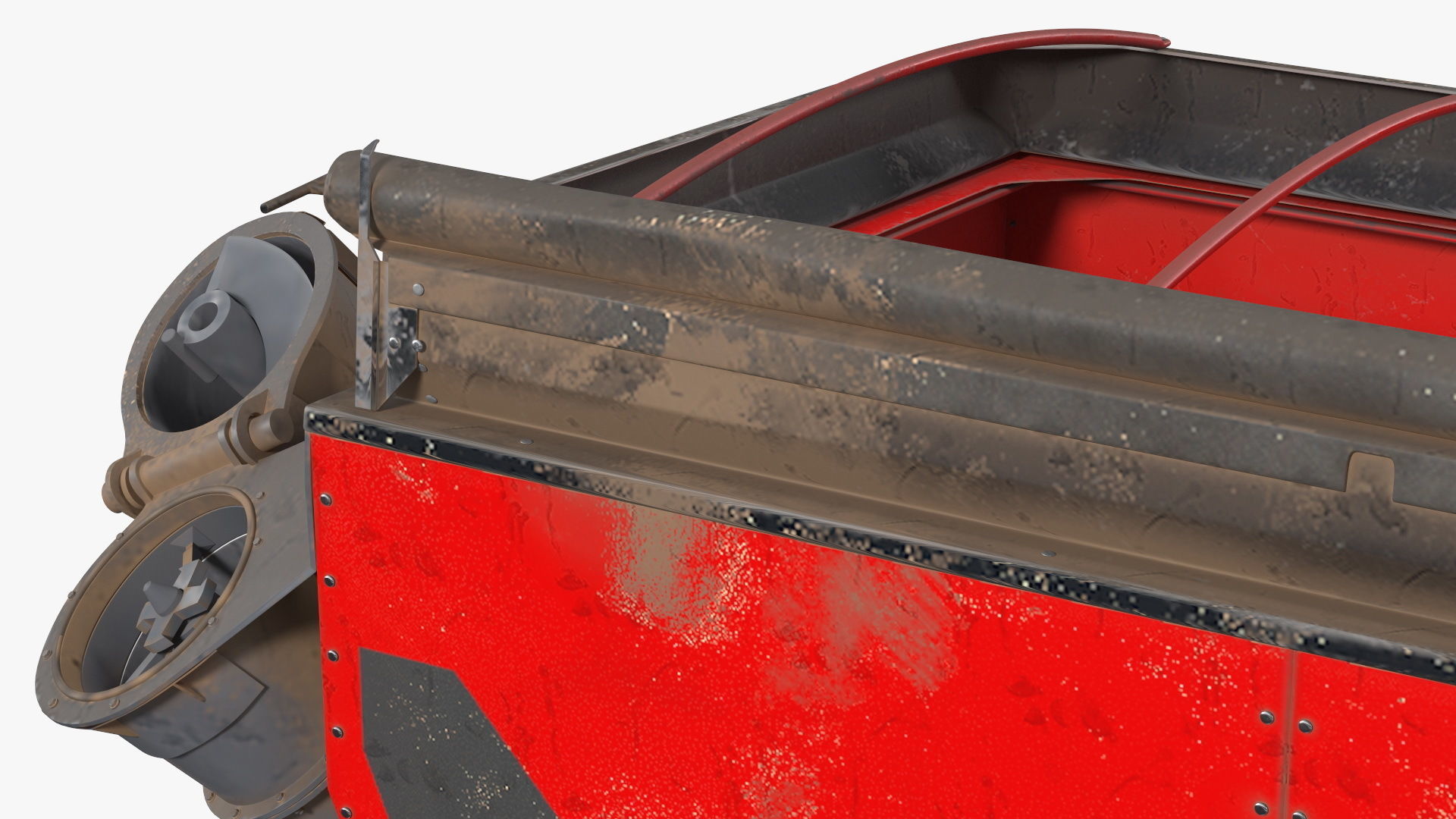 Perard X-Flow 19 Transbordeur Red Used 3D model_21