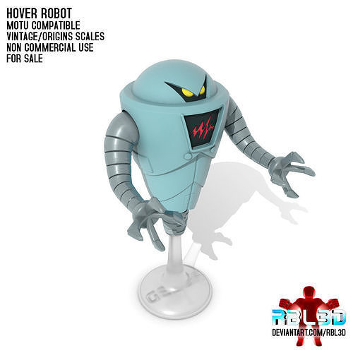 Fully Poseable Motu Hover Robot 3D print model