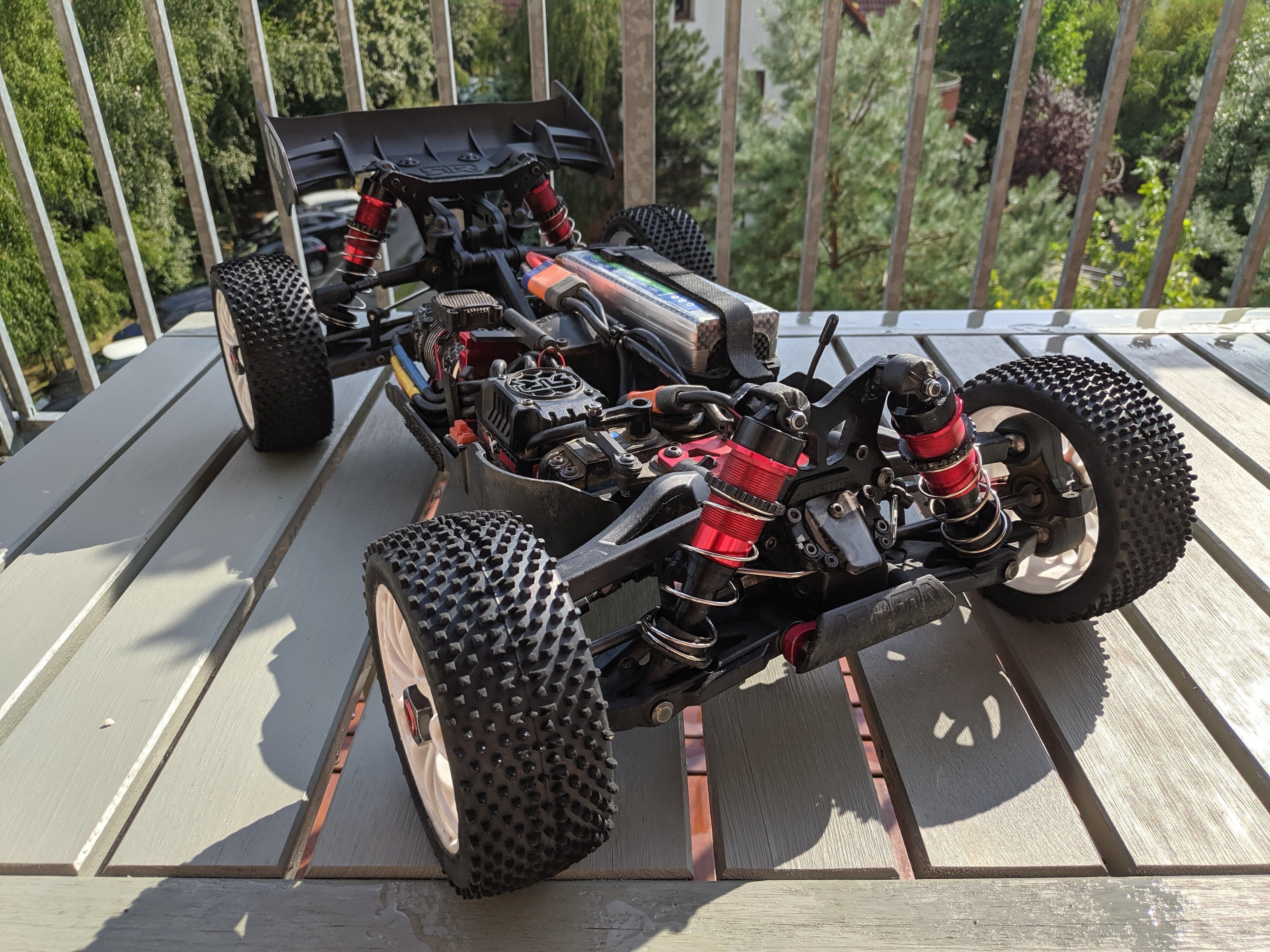 Arrma Typhon rubber front shocks boot 3D print model_3