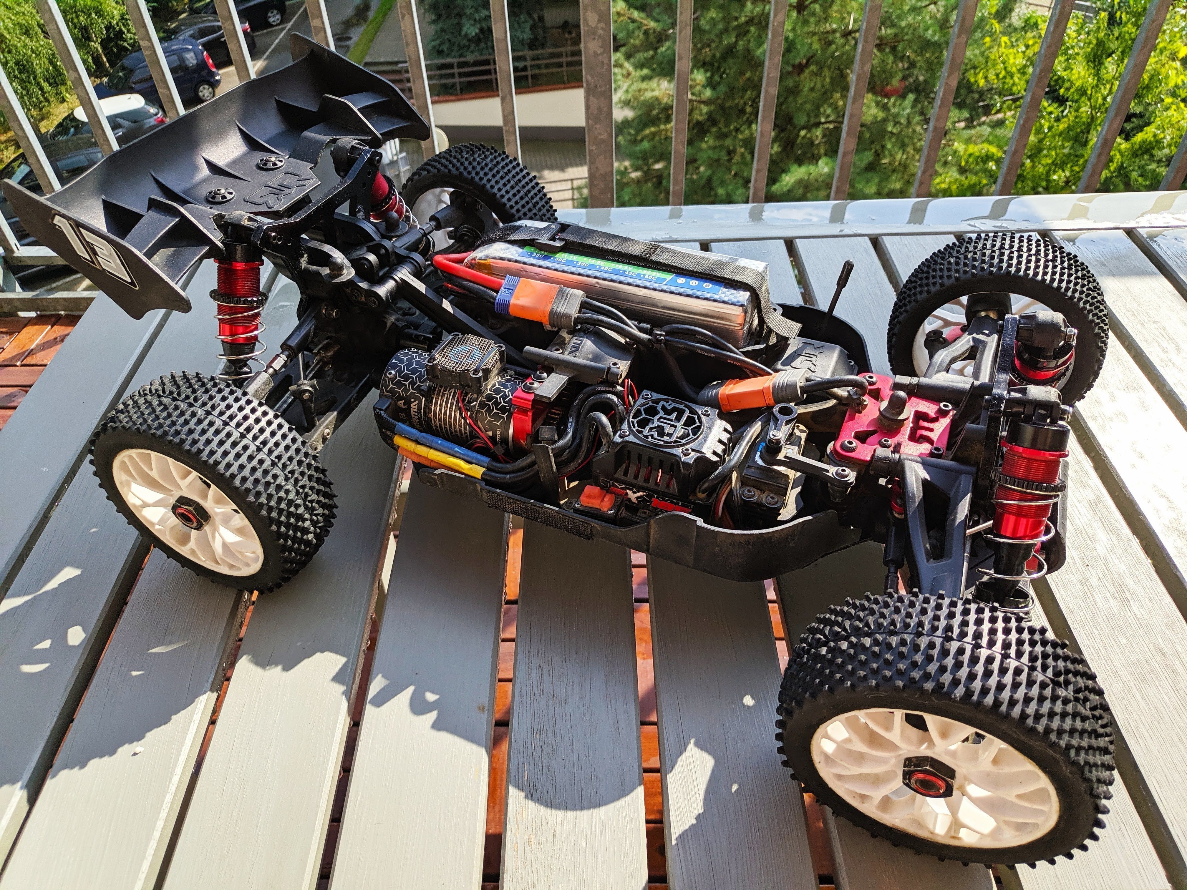 Arrma Typhon rubber front shocks boot 3D print model_4