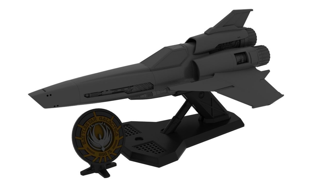 SCI-FI Starfighter Viper Mk2  3D model_6