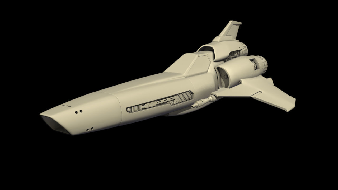 SCI-FI Starfighter Viper Mk2  3D model_1
