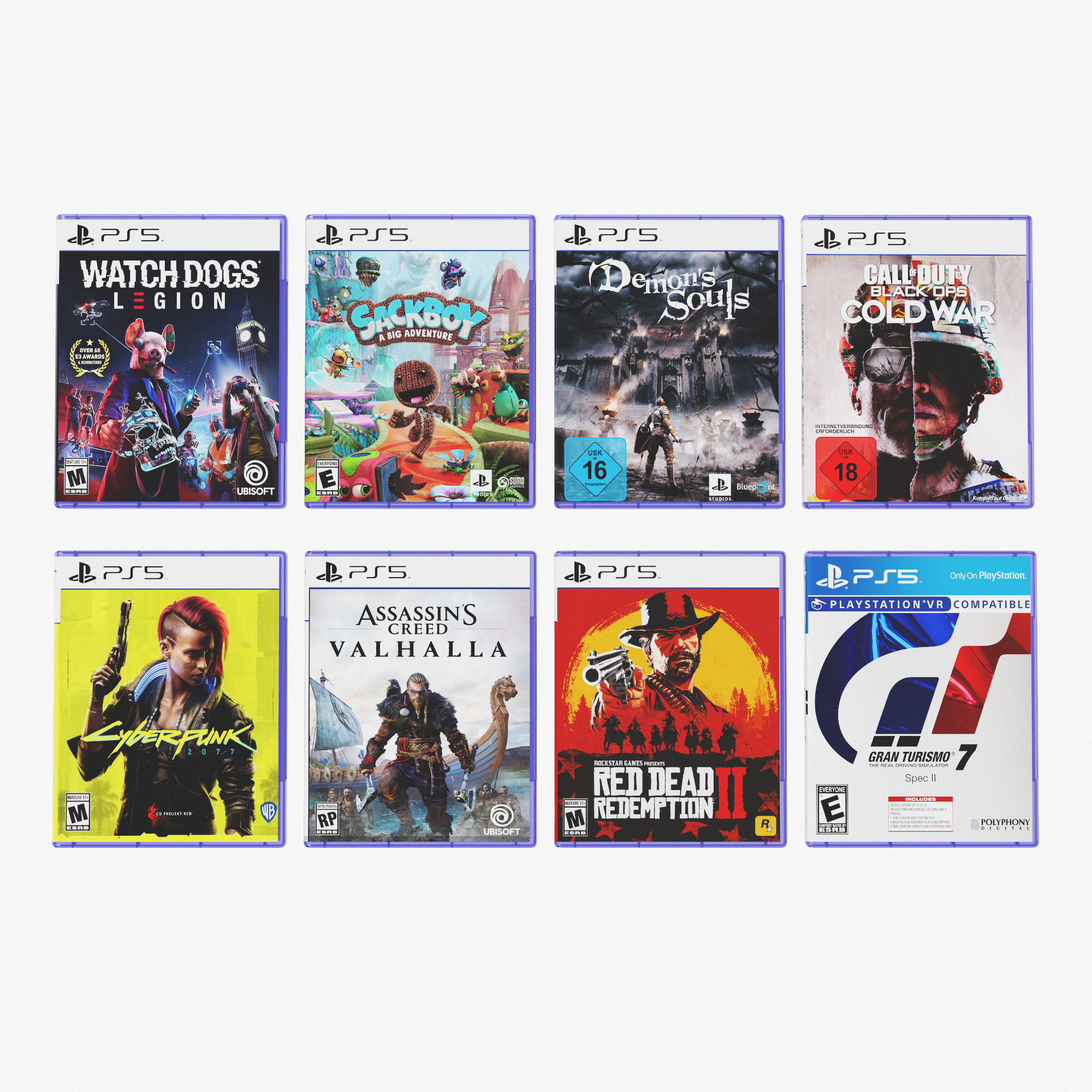 DVD Case disks for PS5 3D model_2