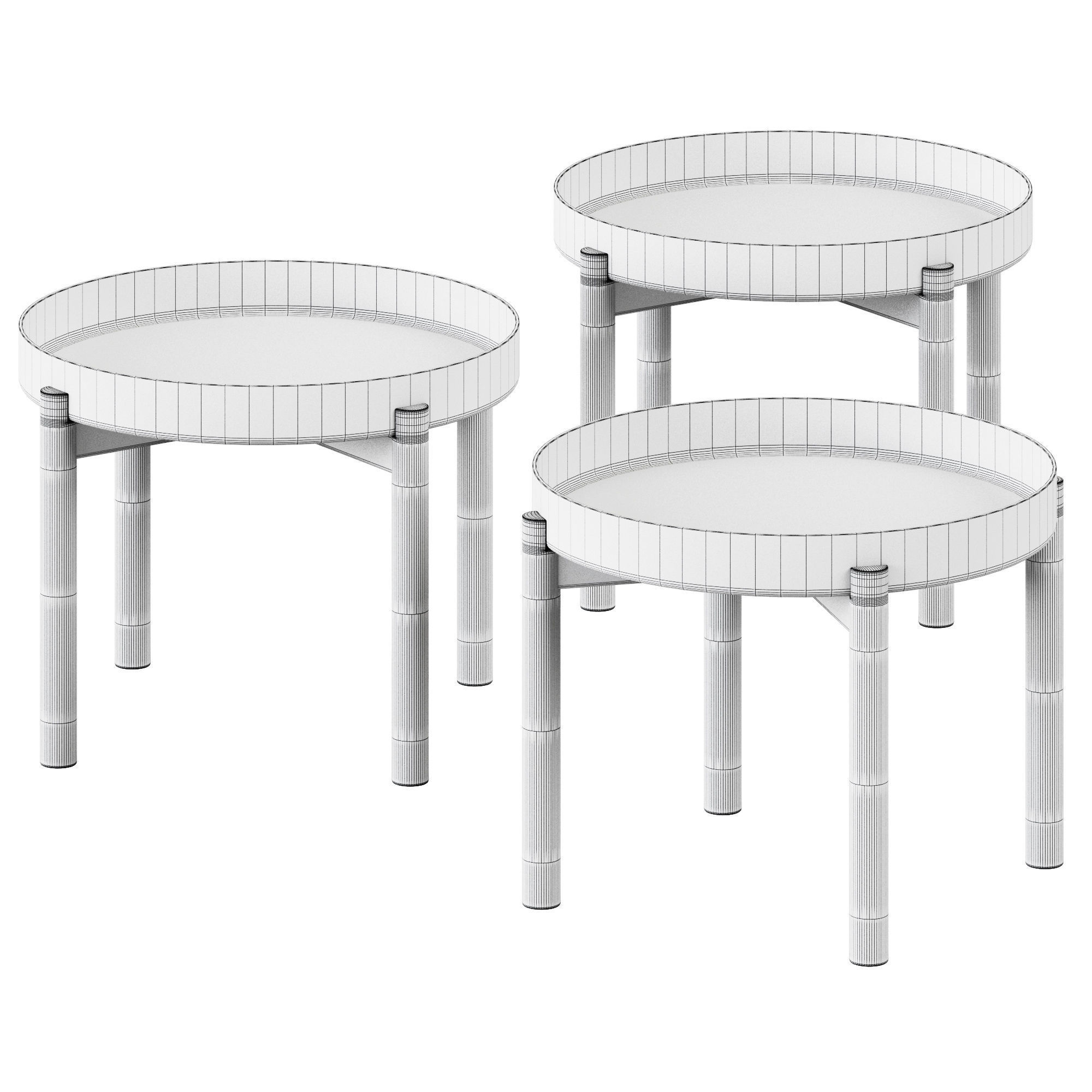 Ypperlig Coffee Table by Ikea 3D model_1