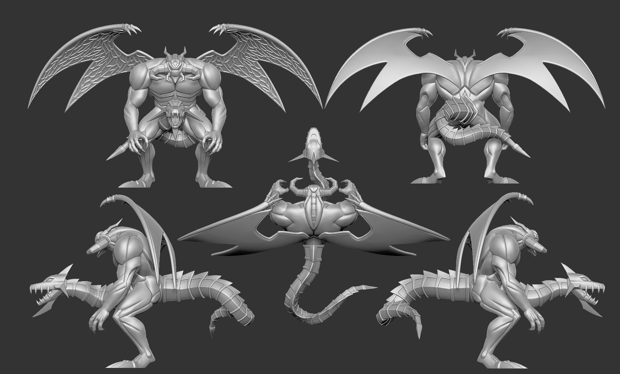 Yu-Gi-Oh - Zorc Necrophades - Custom Model 3D print model_6