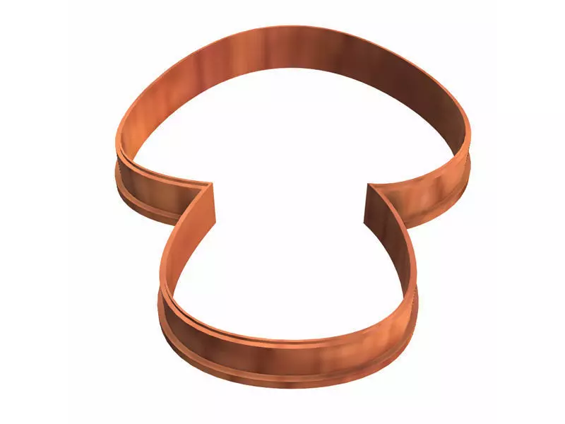 0238 Mushroom 01 cookie cutter 3D print model_0