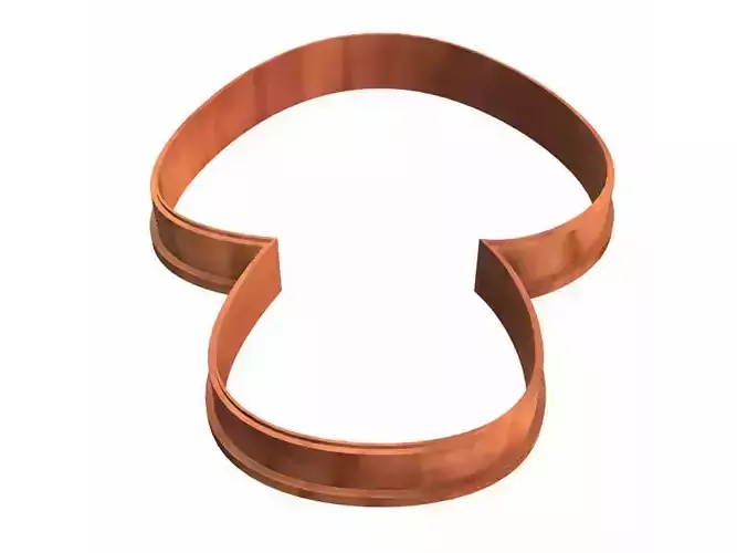0238 Mushroom 01 cookie cutter 3D print model