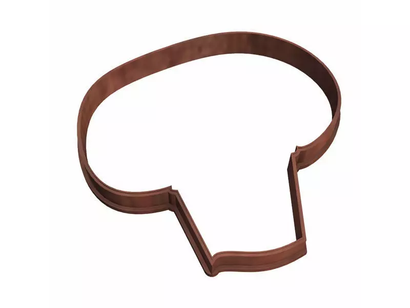 0239 Mushroom 02 champignon cookie cutter 3D print model_0