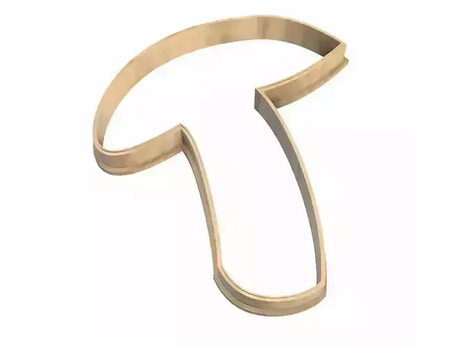 0240 Mushroom 03 cookie cutter 3D print model