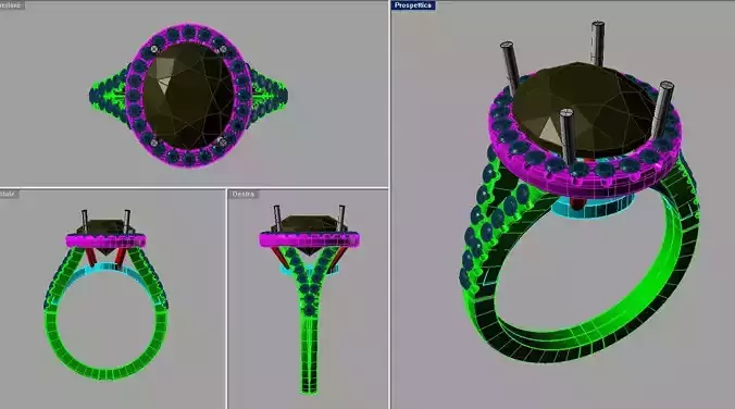 Tiffany OVAL Diamond Gold Engagement Ring AN244
