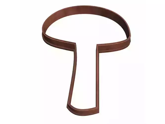 0241 Mushroom 04  cookie cutter 3D print model