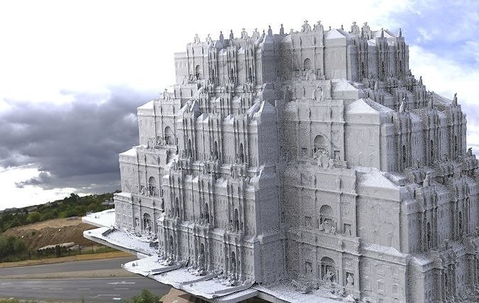 Fantasy architecture Gondor inspired 3 3D model