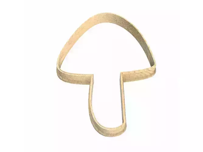 0242 Mushroom 05  cookie cutter 3D print model