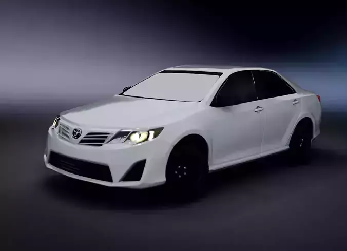 Toyota Camry 2012 with interior 3D model