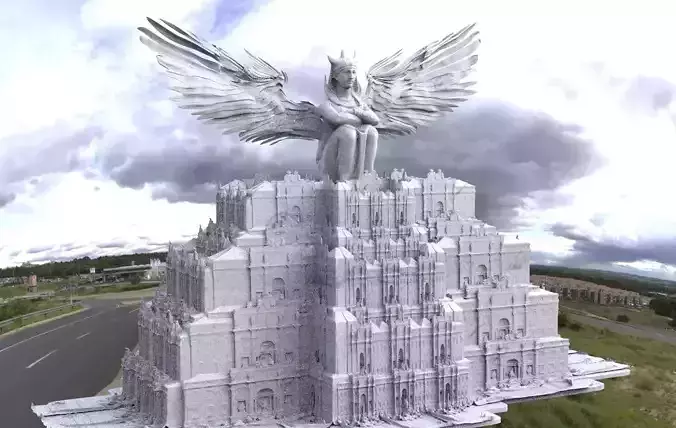 Fantasy architecture Gondor inspired 4