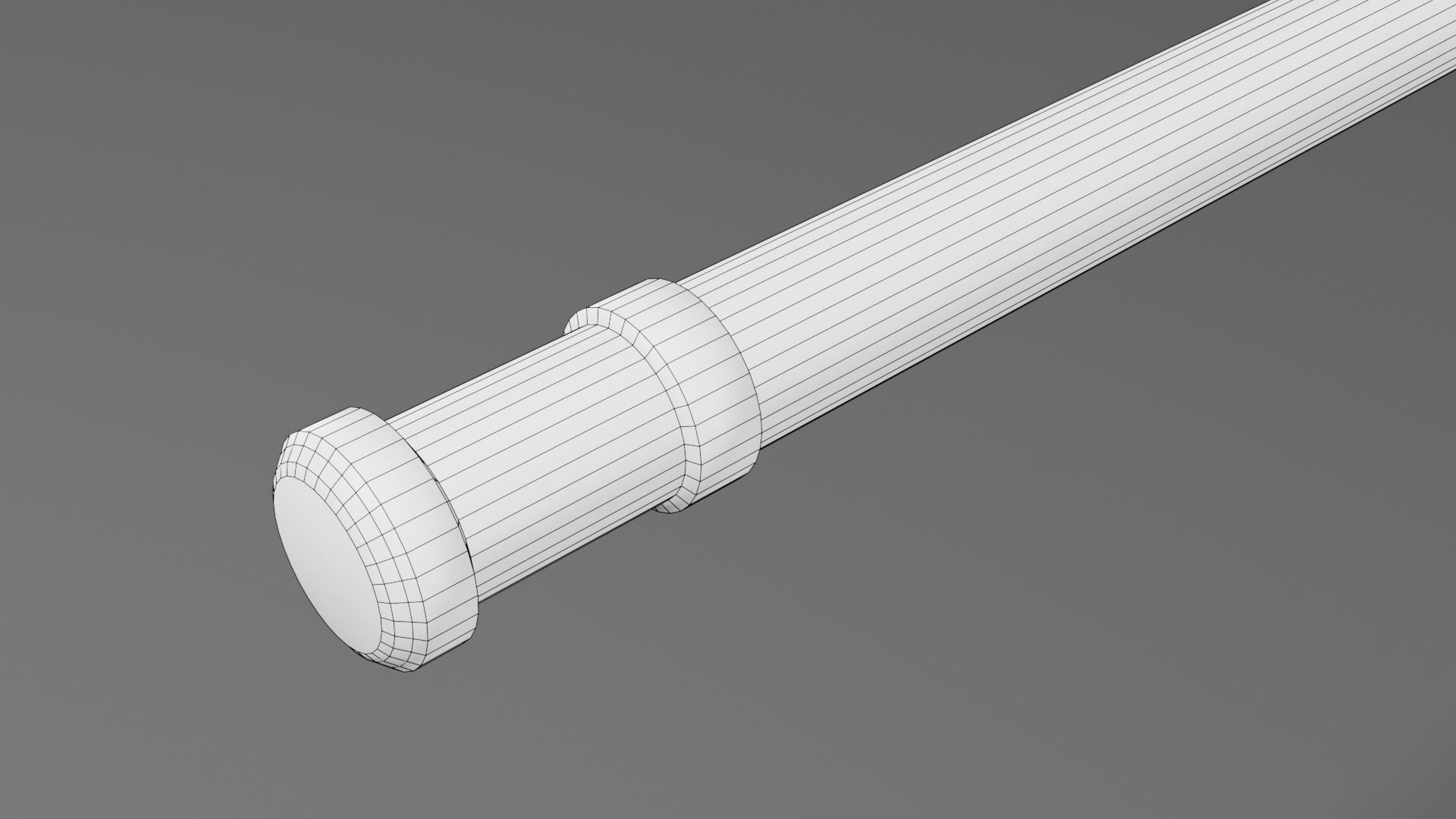 Medieval mace 1 Low-poly 3D model_9