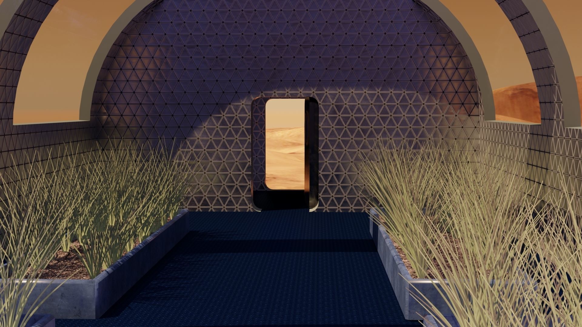 Martian farm Low-poly 3D model_6