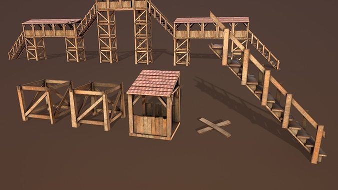editable wooden tower Texture