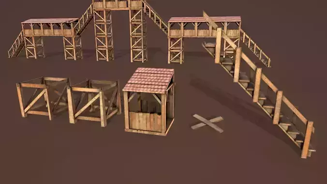 editable wooden tower