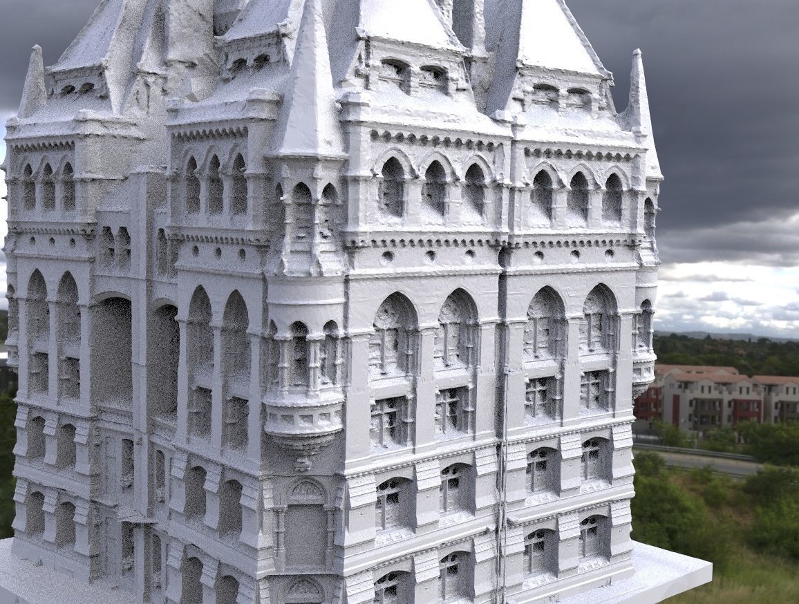 Wizards Library towers  3D model_2