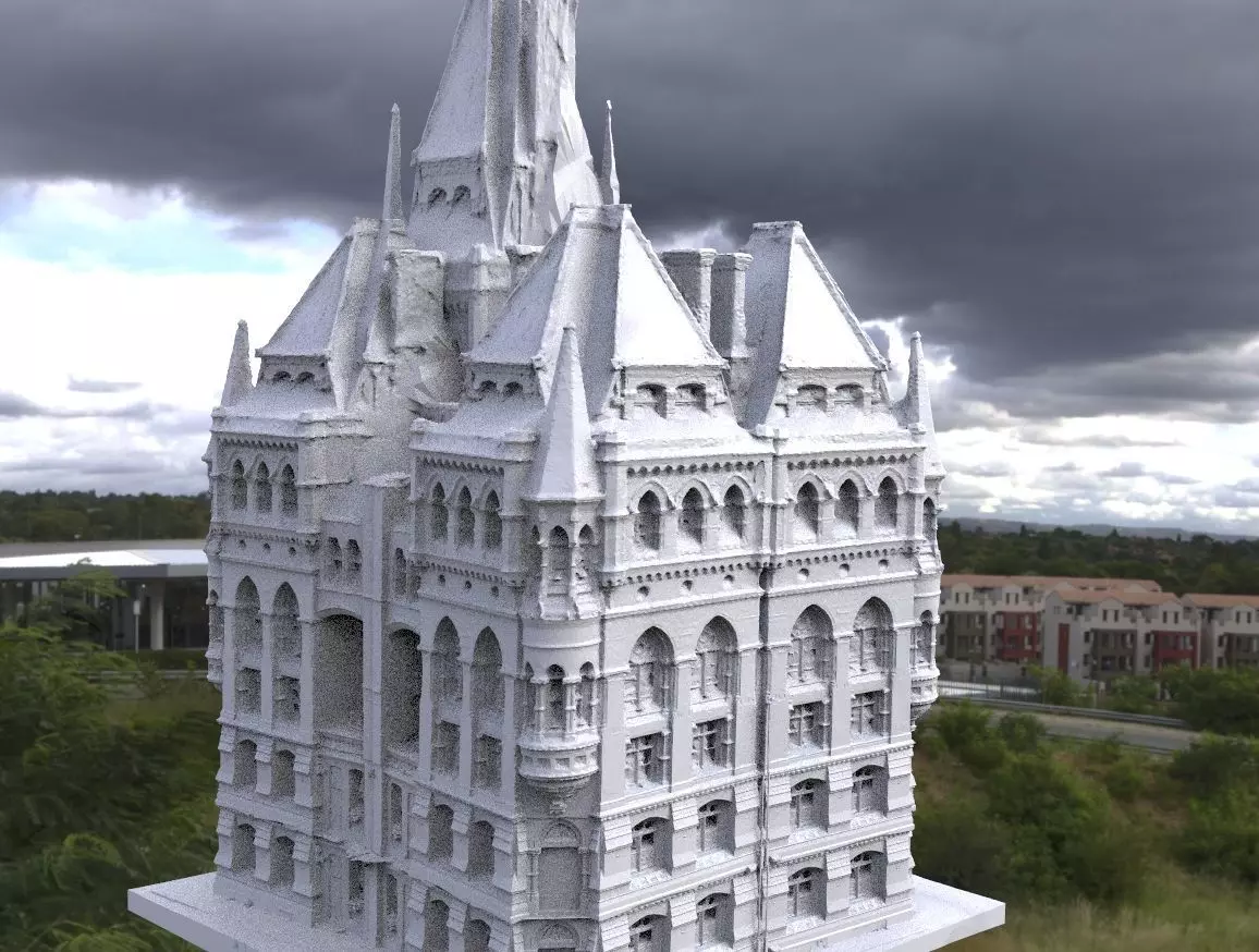 Wizards Library towers  3D model_0