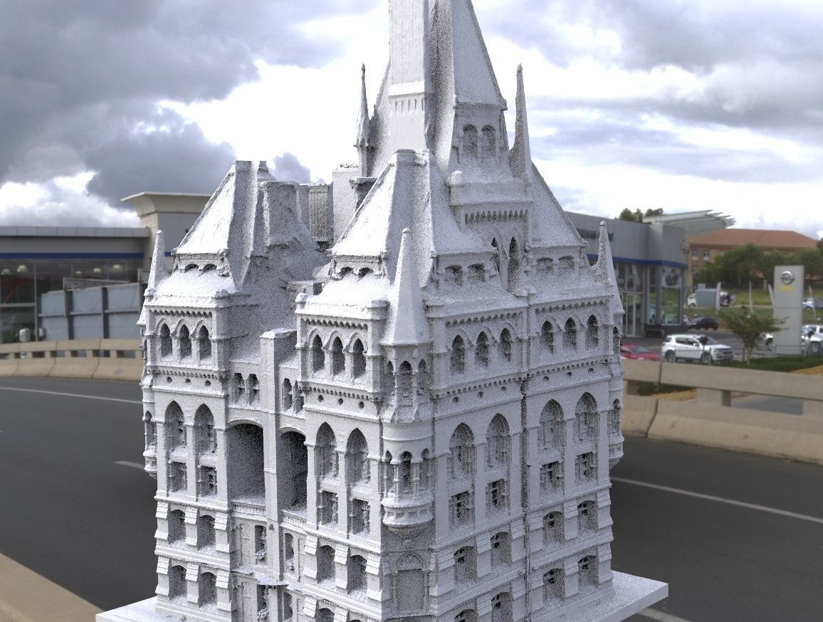 Wizards Library towers  3D model_1