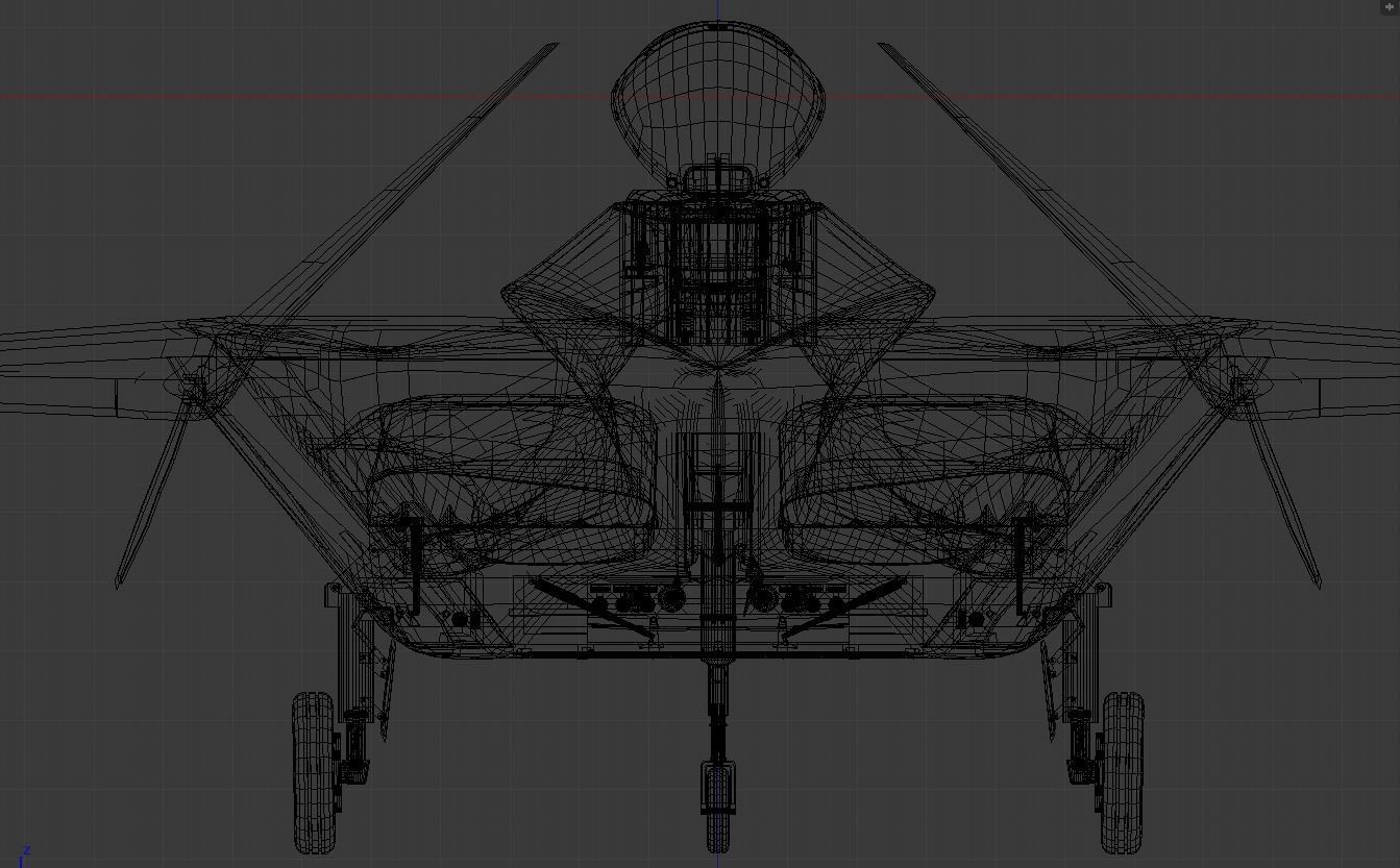 Silent Falcon The next generation stealth fighter jet 3D model_33