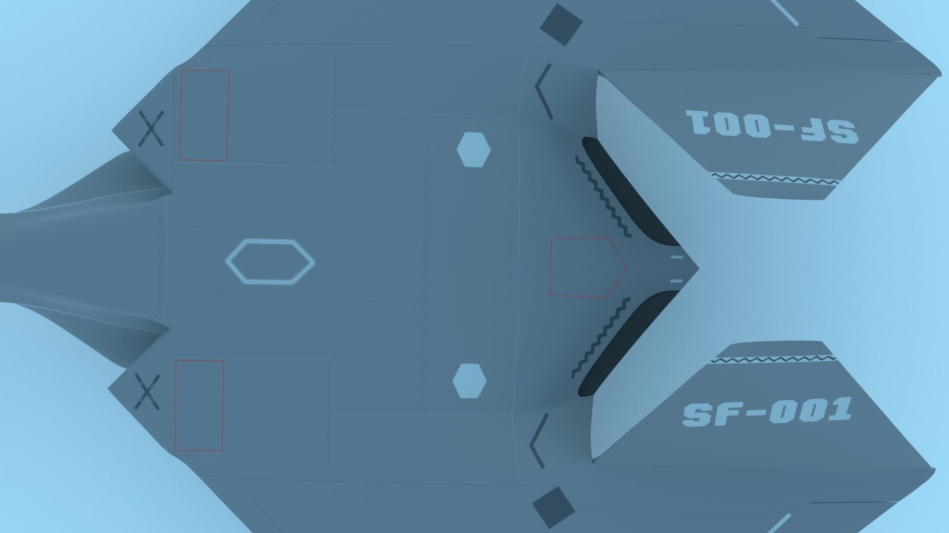 Silent Falcon The next generation stealth fighter jet 3D model_20