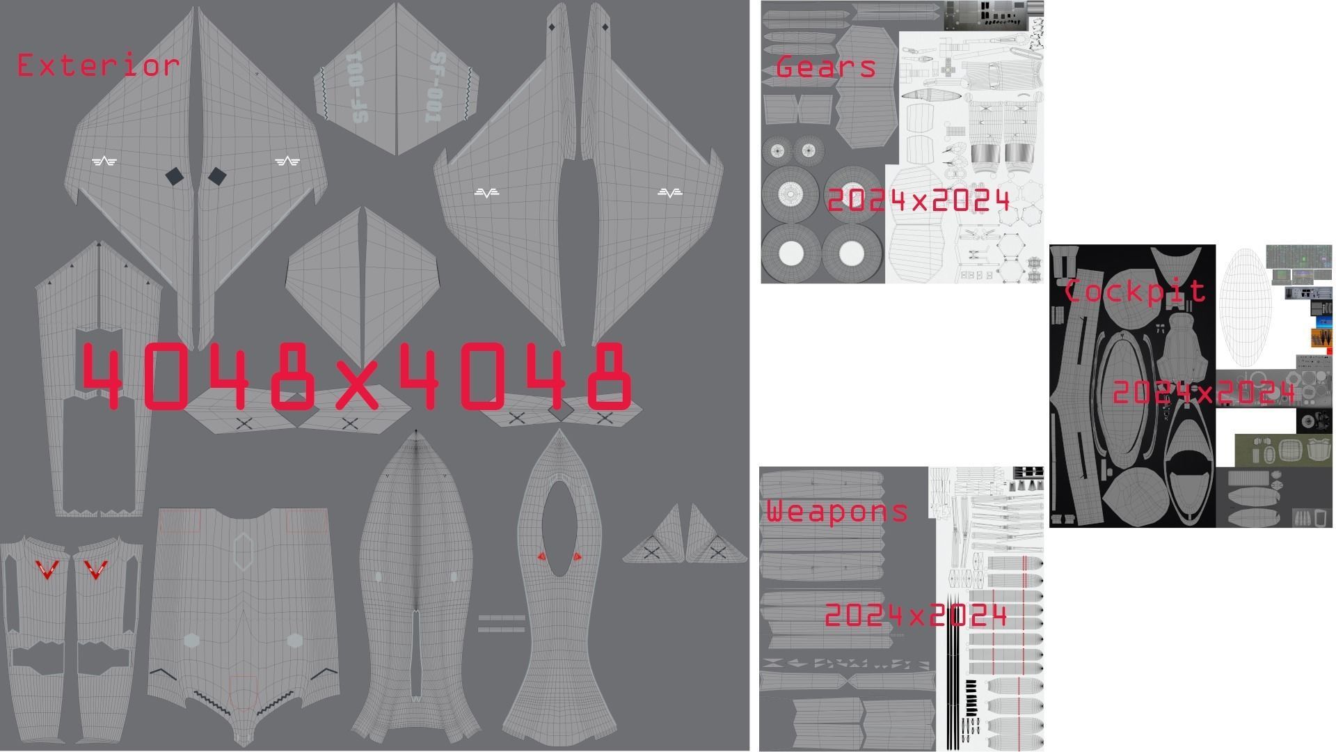 Silent Falcon The next generation stealth fighter jet 3D model_37